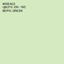 #D5EAC0 - Beryl Green Color Image